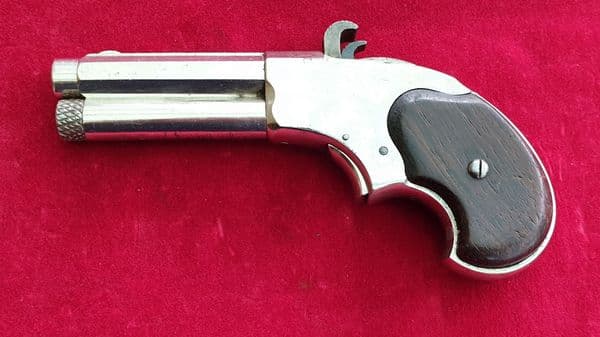 A  rare Remington Rider 5 shot .32 rim-fire magazine pistol, circa 1871. Good condition. Ref 2614